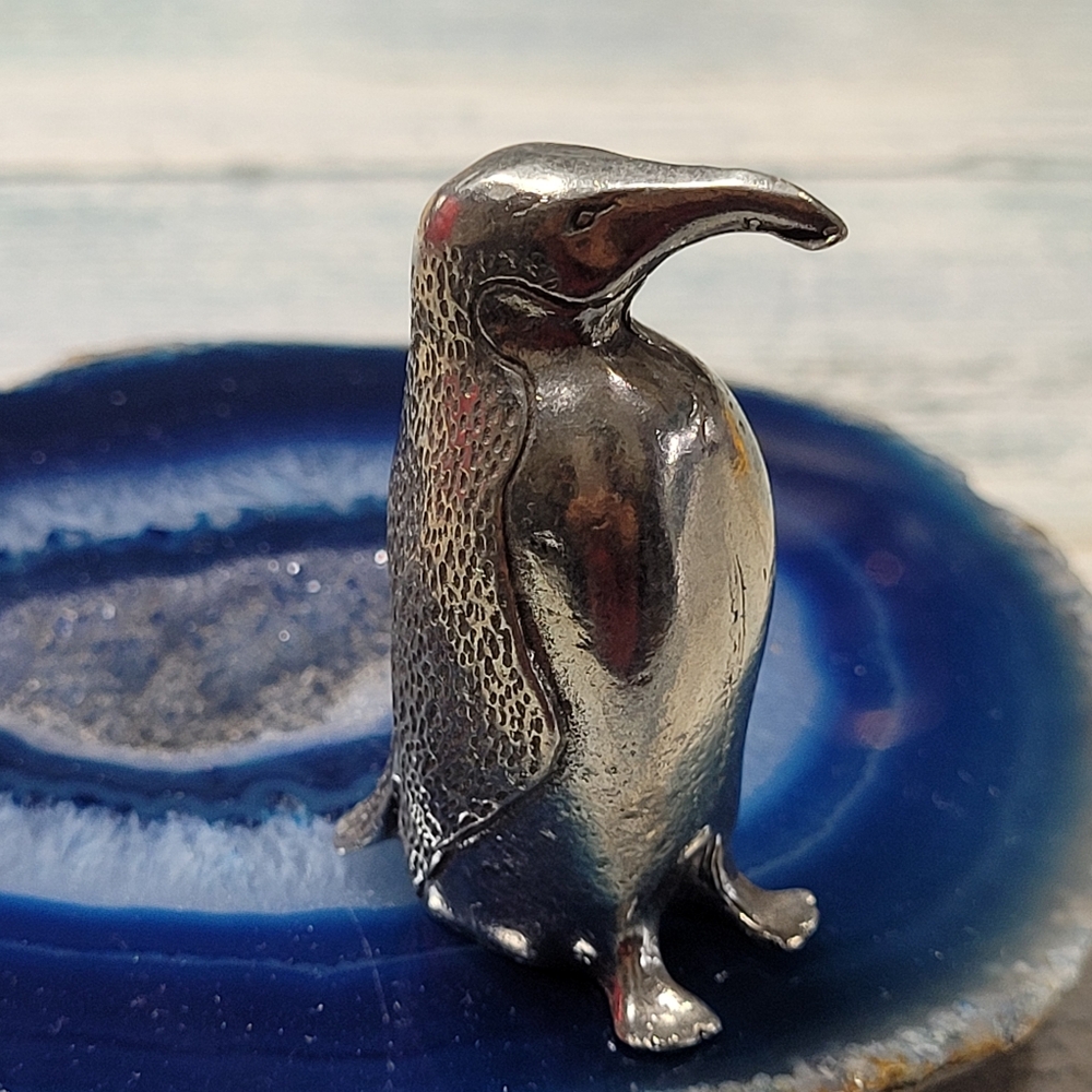 Kirk Pewter Penguin Bird Figurine.
